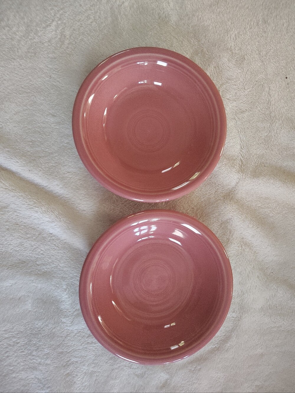 Fiestaware 5 3/8” Rose Stacking Dessert Bowl Lot Of 2